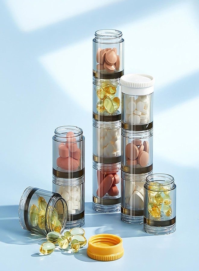 Chavda Weekly Pill Organizer Vitamin Container | Stackable 3 Times a Day Pill Box with 21-Compartments | 7-Day Vitamin, Medicine & Supplement Dispenser with Triple-Layer Seal | Pill Container Travel-Friendly Pill Case - Image 4